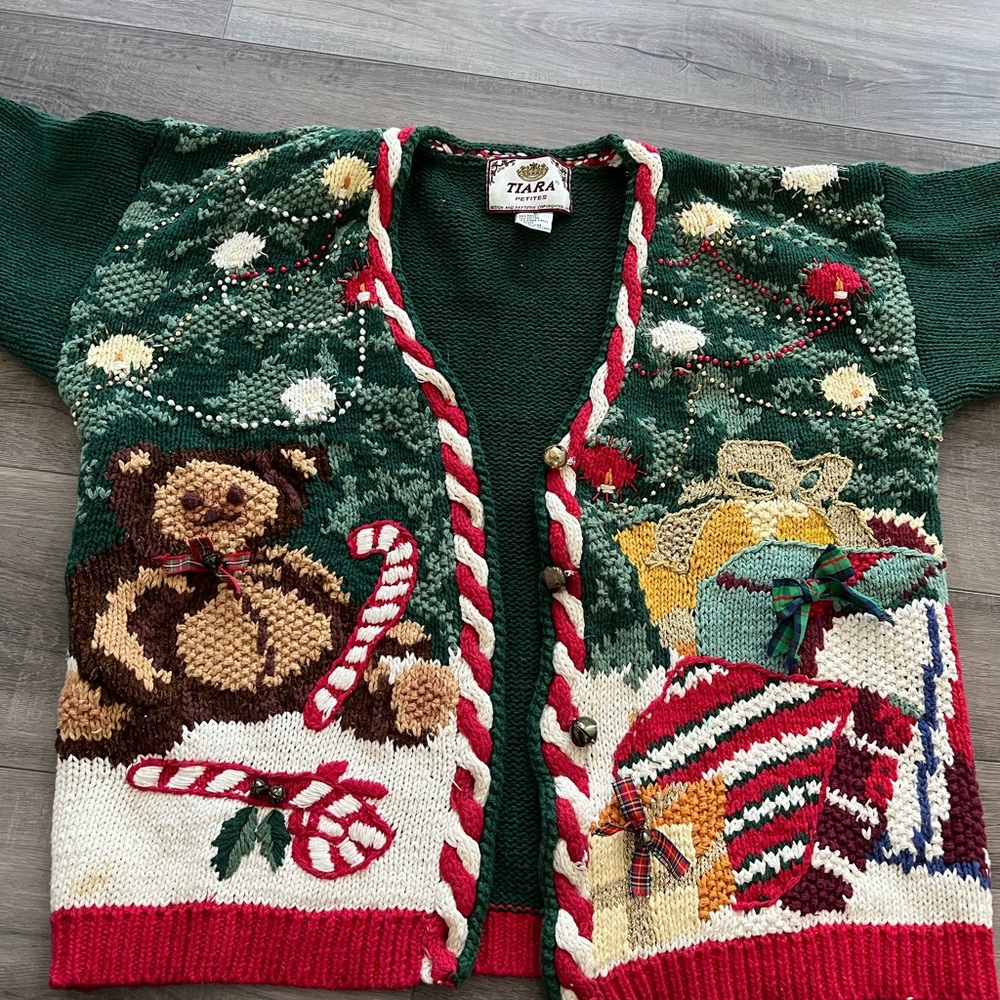 Vintage Large petite Christmas sweater
